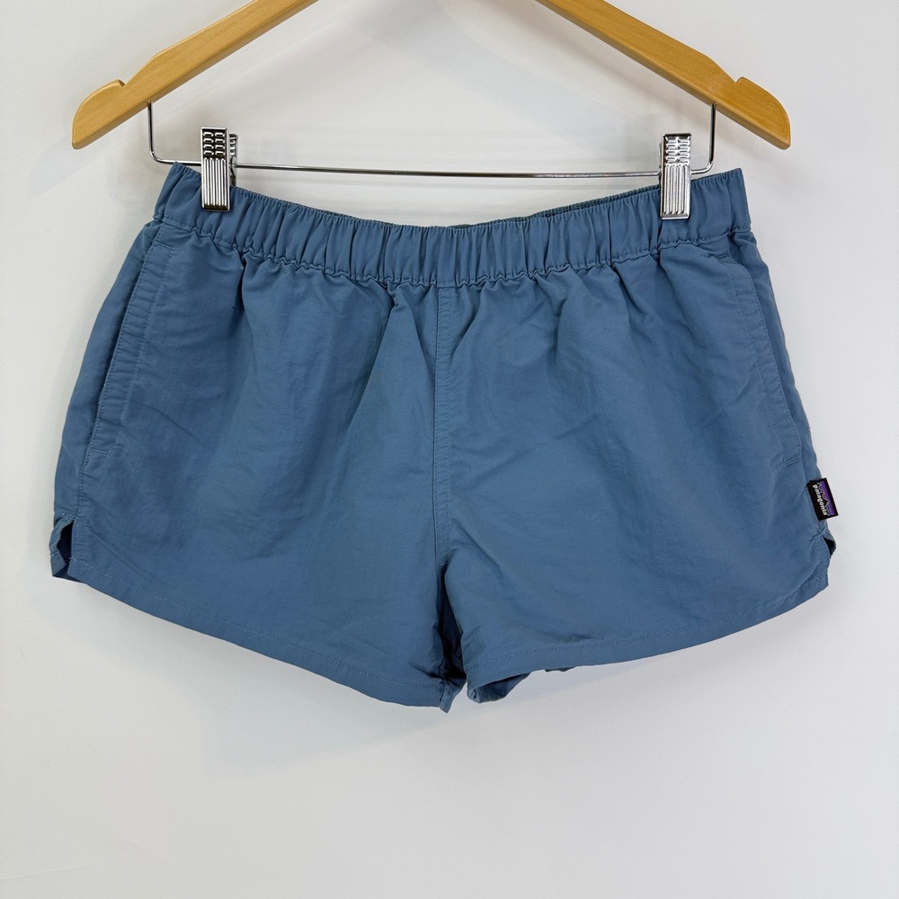 Patagonia Baggies Shorts Womens Medium Blue 5in Inseam 57043 PGBE Nylon